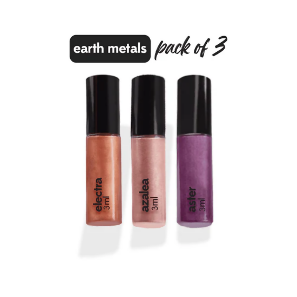 Ruby's Organics Eyeshadow Minis Pack - Earth Metals | Grocsy