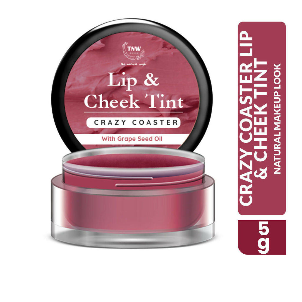 The Natural Wash Crazy Coaster Lip & Cheek Tint with Grape Seed Oil | Grocsy