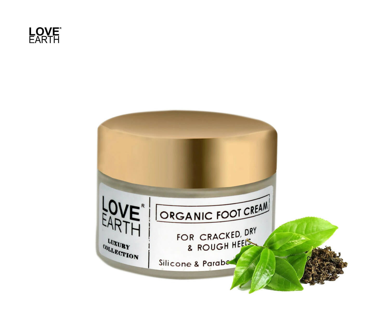 Love Earth Organic Foot Cream For Cracked & Dry Heels | Grocsy
