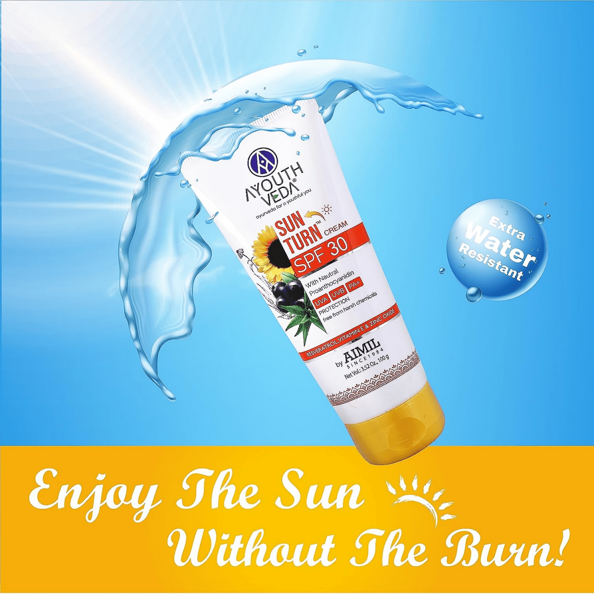 Ayouthveda Sunturn Cream With SPF 30 | Grocsy
