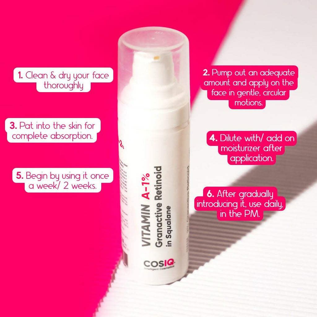 Cos-IQ Vitamin A-1% Granactive Retinoid in Squalane | Grocsy