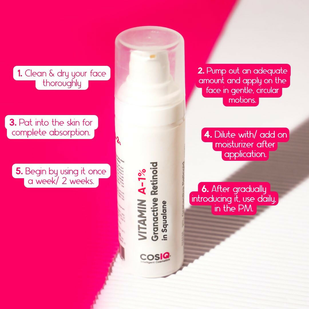 Cos-IQ Vitamin A-1% Granactive Retinoid in Squalane | Grocsy