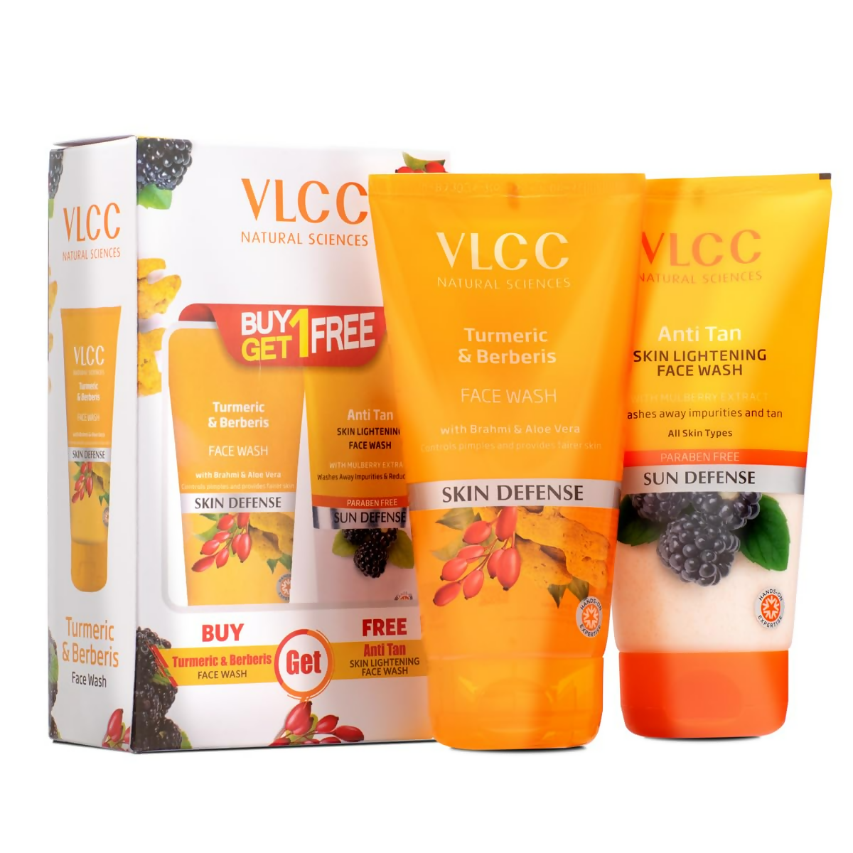 VLCC Turmeric & Berberis Face Wash + Anti Tan Face Wash | Grocsy