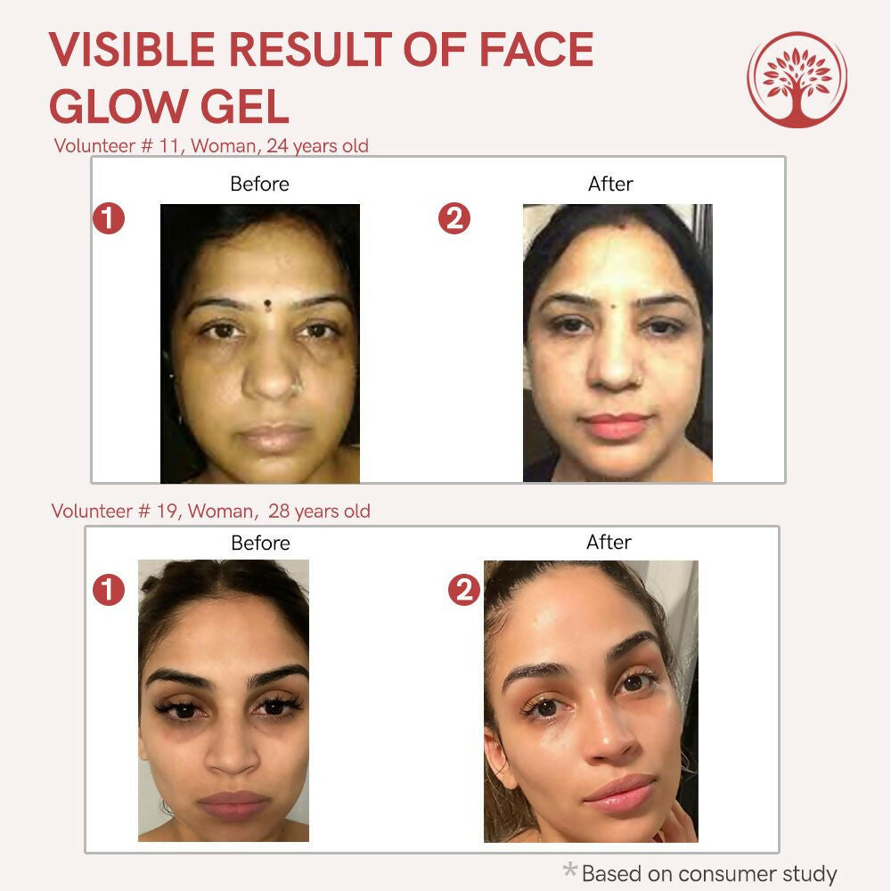 Ivory Natural Face Glow Gel For Instant Glow And Timeless Radiance, Achieve Glowing And Shiny Face | Grocsy