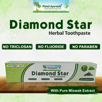 Planet Ayurveda Diamond Star Herbal Toothpaste | Grocsy