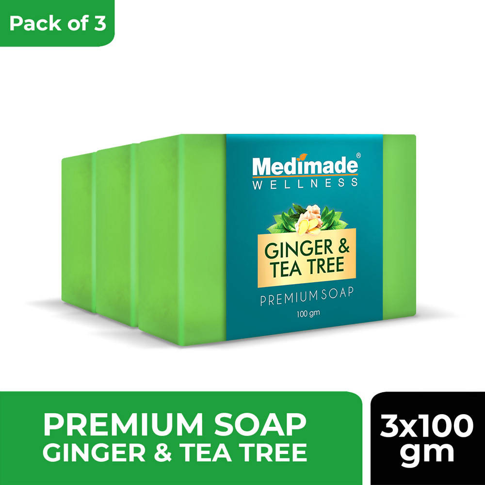 Medimade Wellness Ginger & Tea Tree Premium Soap | Grocsy