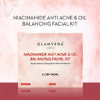 Glamveda Niacinamide Anti Acne Facial Kit | Grocsy