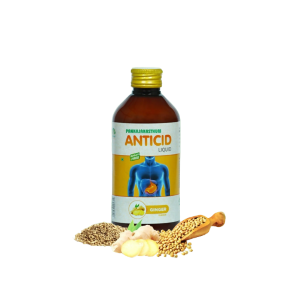 Pankajakasthuri Anticid Liquid Ginger | Grocsy