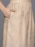 Ahalyaa Women's Traditional wear Kurta Set - Tan | Grocsy
