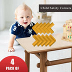 Safe-O-Kid Corner Guards Cushions, L Shaped, Small, Yellow | Grocsy