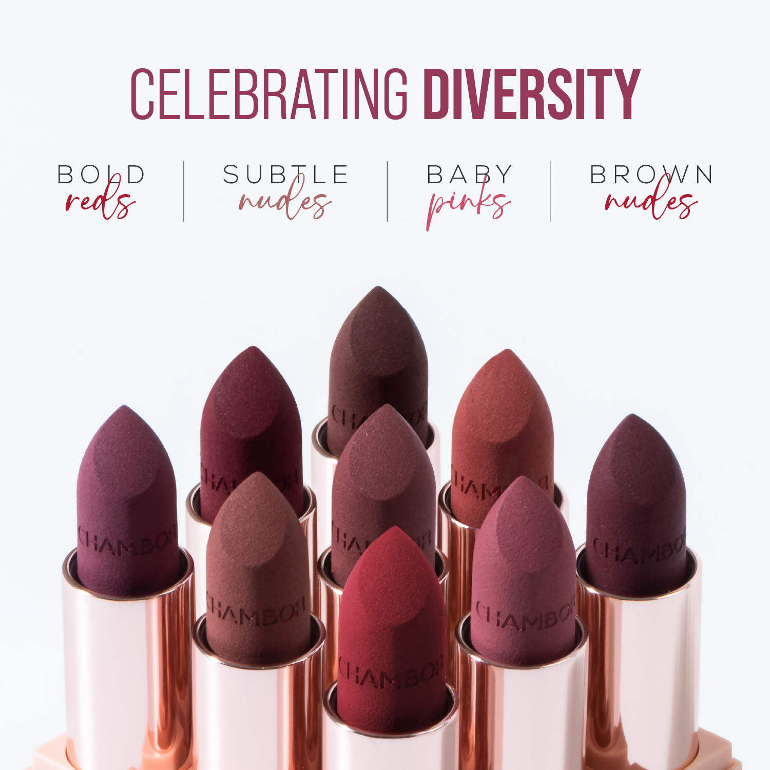 Chambor Colour Studio Les Universelles Matte Lipstick - Lass | Grocsy