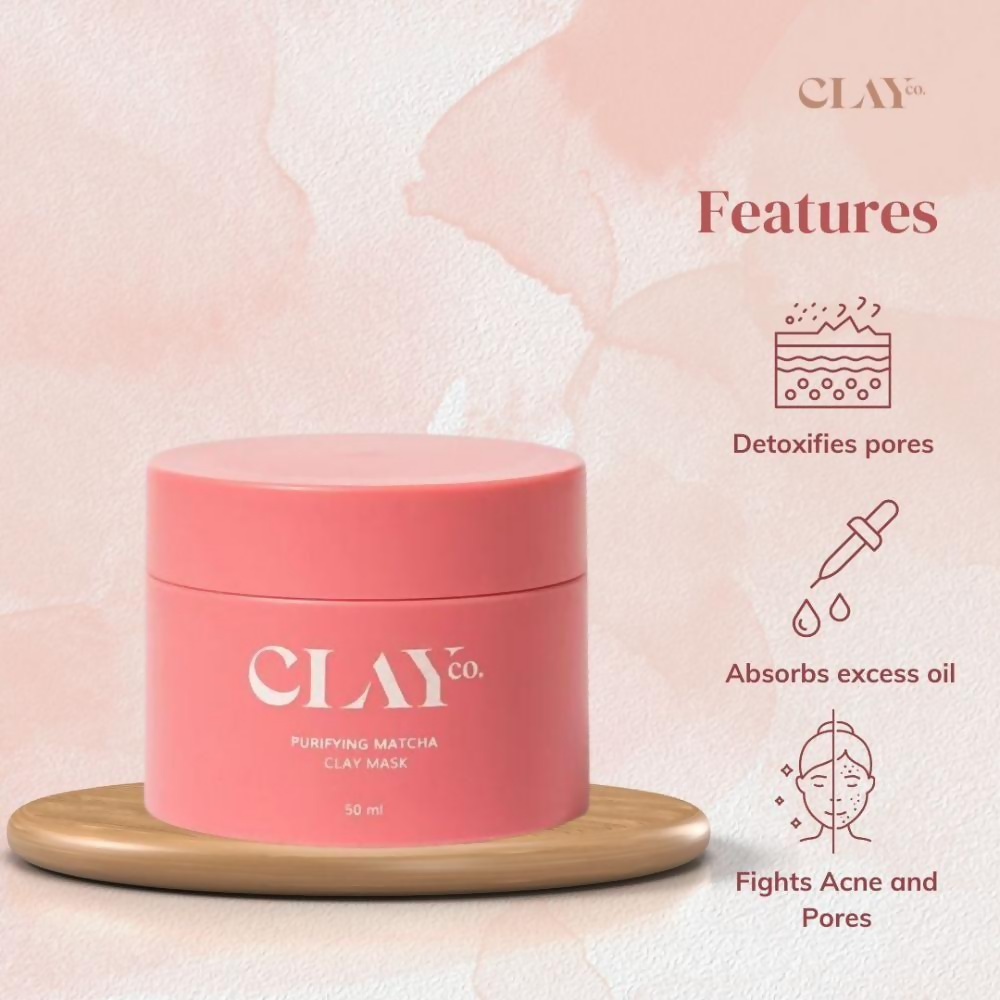 Clayco Purifying Matcha Clay Face Mask | Grocsy