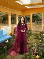 Teeya Creation Womens Trending Stylish Kurta Palazzo Set - Wine | Grocsy