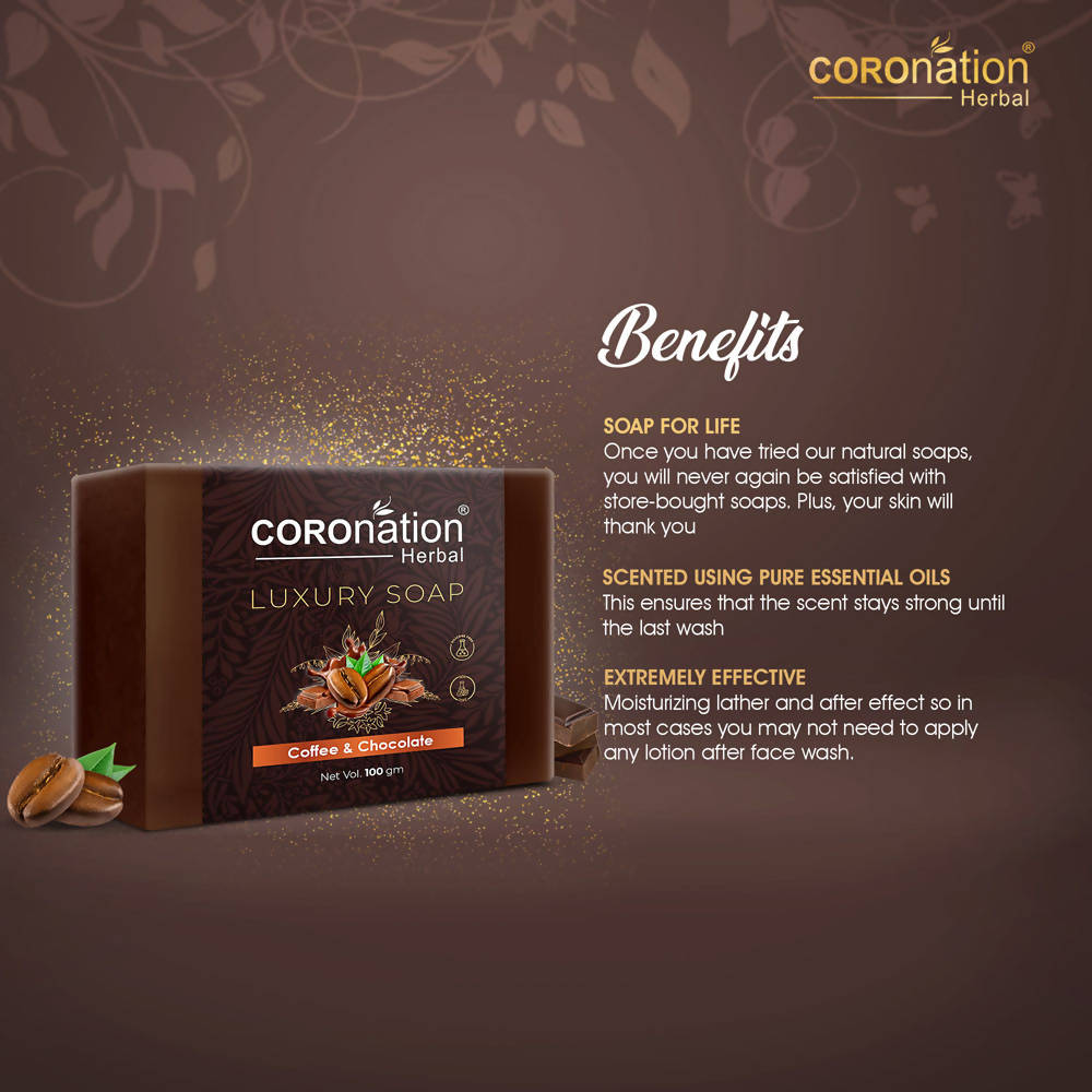 Coronation Herbal Coffee & Chocolate Luxury Soap | Grocsy