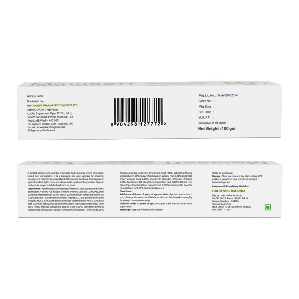 Maxisoft Herbal Healthy Teeth Toothpaste | Grocsy