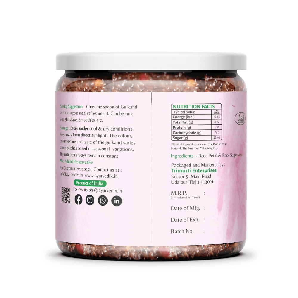 Ayurvedix Premium Gulkand (Rose Petal Jam) | Grocsy