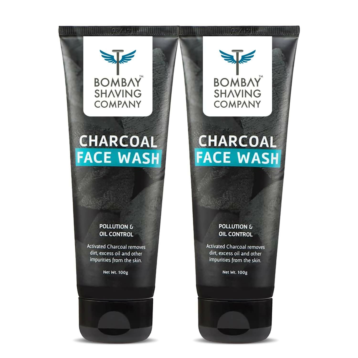 Bombay Shaving Company Charcoal Face Wash for Men Anti Pollution, Oil Control and Brightening | Grocsy