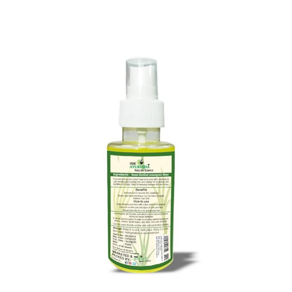 VedicAyurveda Lemongrass Hydrosol Skin Toner | Grocsy