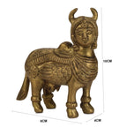Devlok Kamdhenu Cow with Krishna Idol | Grocsy