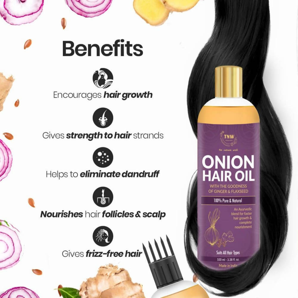 The Natural Wash Onion Hair Oil | Grocsy