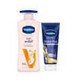 Vaseline Sun Protect SPF 30 Body Lotion & Gluta-Hya Overnight Radiance Serum-In-Lotion Combo | Grocsy