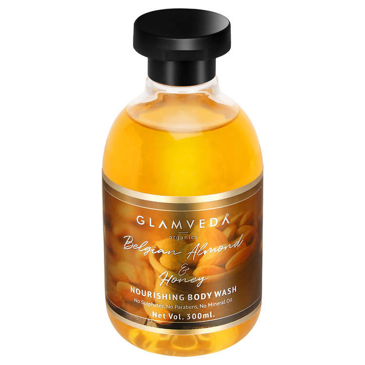 Glamveda Belgian Almond & Honey Nourishing Body Wash & Lotion Combo Pack | Grocsy