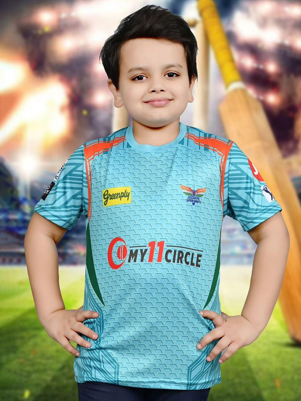 Baesd Boys Sports Printed Cricket Jersey IPL, T20 T-shirt | Grocsy