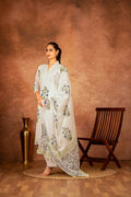 Joban Fashion Off White Blue Hand Block Printed Cotton Suit Set | Grocsy