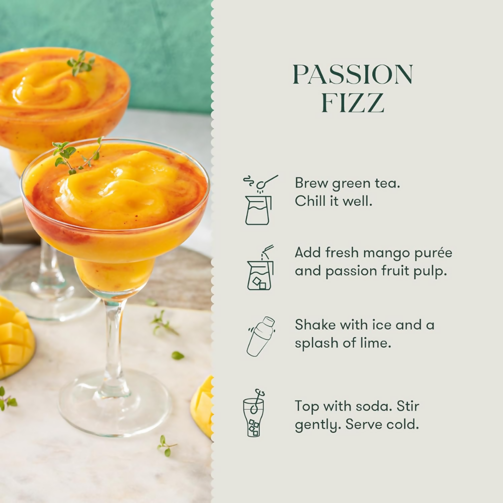 Luxmi Estates Indian Passion Mango Passion Fruit Green Tea | Grocsy