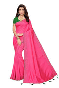 Vamika Pink Zoya Silk Stone Work Saree | Grocsy