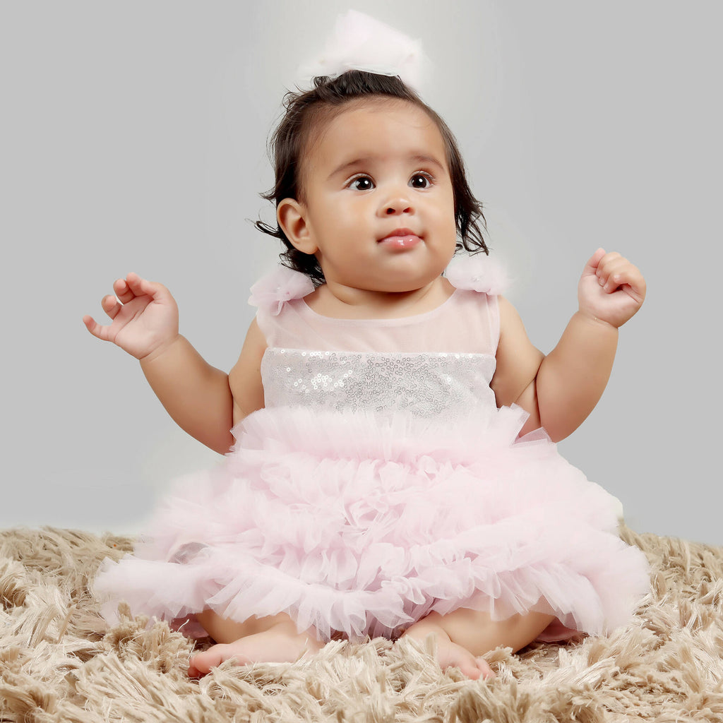 Pink Cow Fashions Pink & Sequin Gown | Grocsy