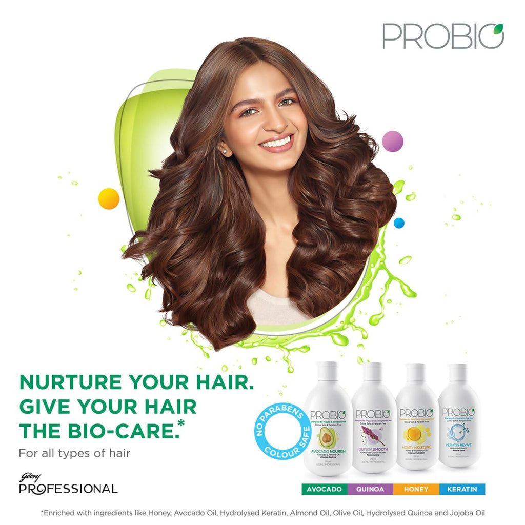 Godrej Professional Probio Honey Moisture Shampoo For Dry & Damaged Hair | Grocsy
