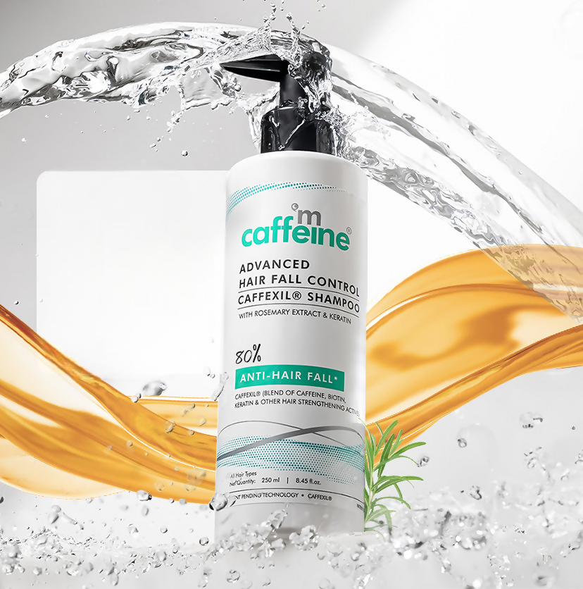 mCaffeine Advanced Hair Fall Control Caffexil Shampoo with Rosemary | Grocsy