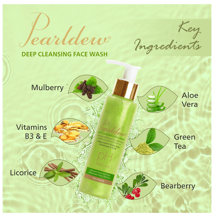 Pearldew Deep Cleansing Face Wash | Grocsy