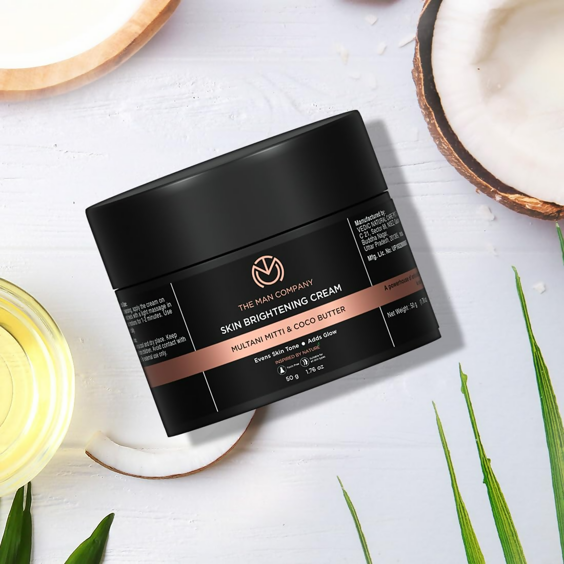 The Man Company Skin Brightening Cream Multani Mitti | Grocsy