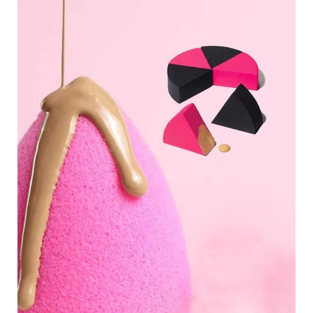 Bronson Professional Beauty Blender Makeup Sponge Wedges Set, Applicator, Puffs | Grocsy