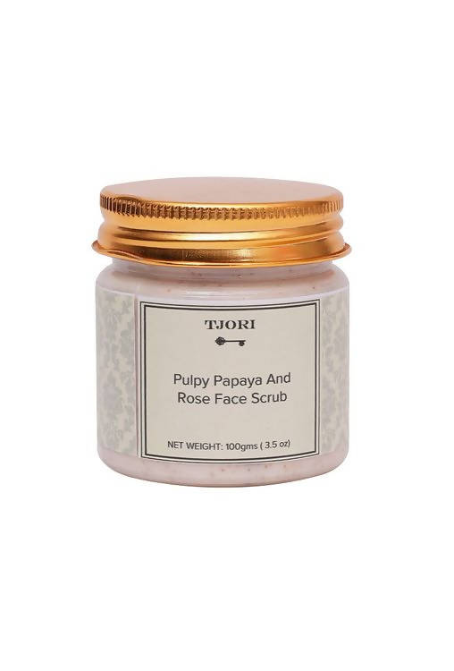 Tjori Pulpy Papaya And Rose Face Scrub | Grocsy