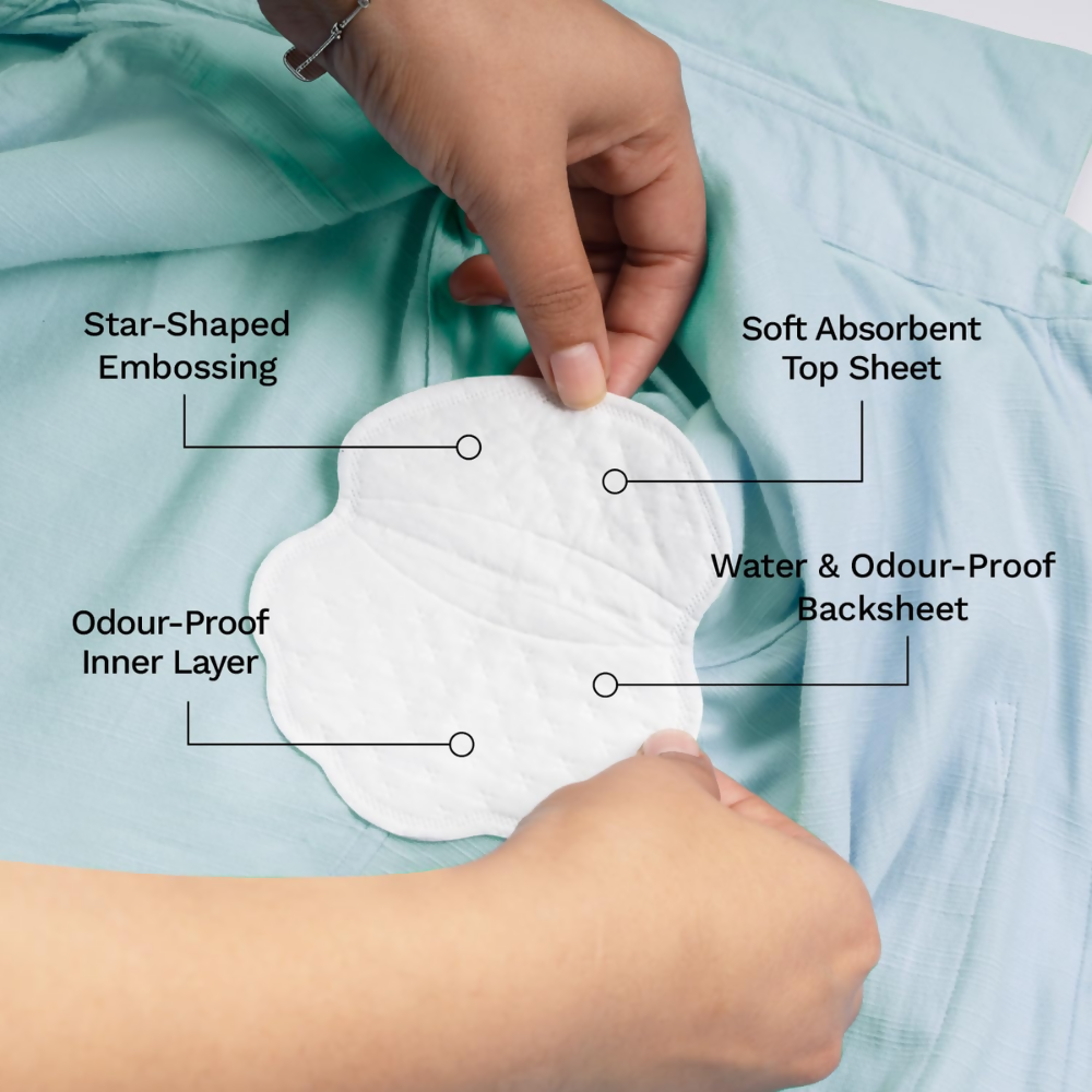 Pee Safe Sweat Pads For Underarms Women & Men | Grocsy