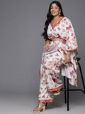 Ahalyaa Women's Traditional Wear Co-ords - Beige | Grocsy