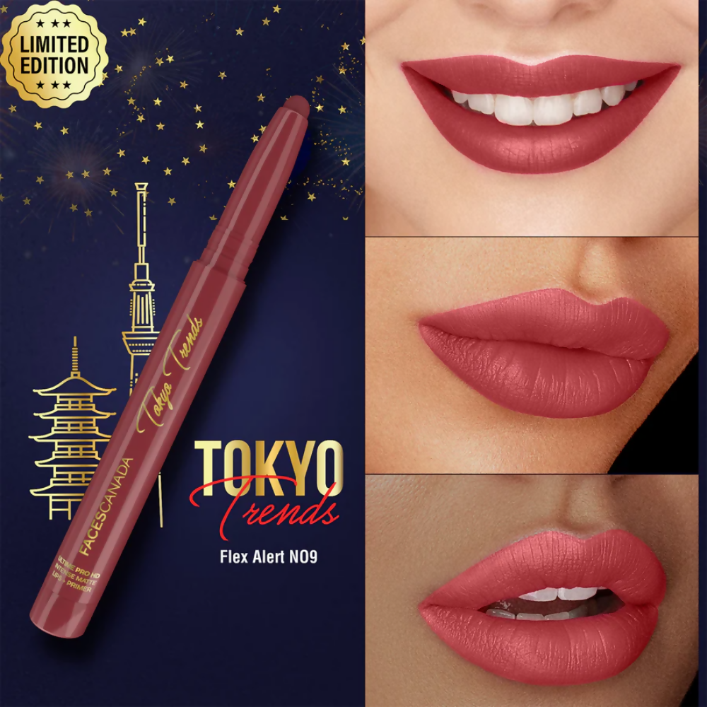 Faces Canada Ultime Pro HD Intense Matte Lips + Primer - Flex Alert N09 | Grocsy
