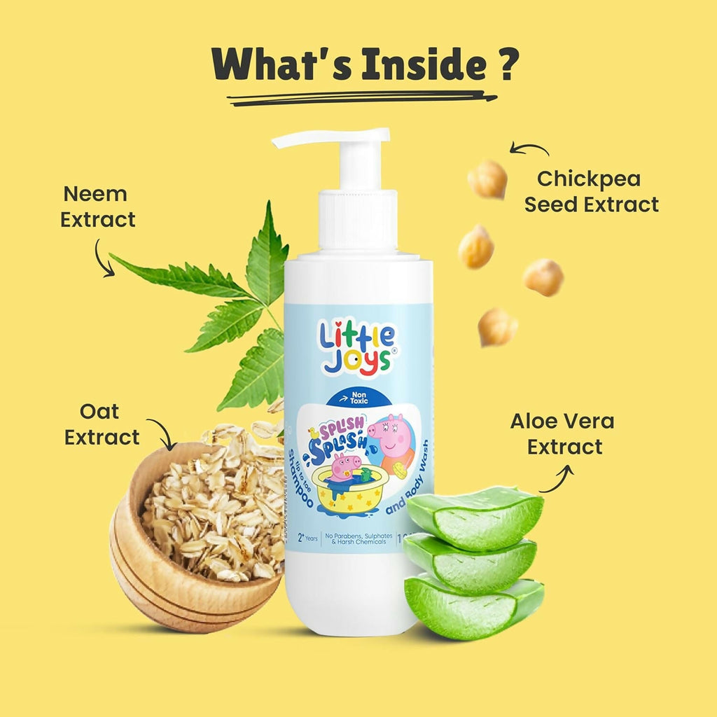 Little Joys Organic 2-in-1 Nourishing Shampoo & Body Wash for Kids, Deep Cleanses & Protects Skin & Scalp | Grocsy