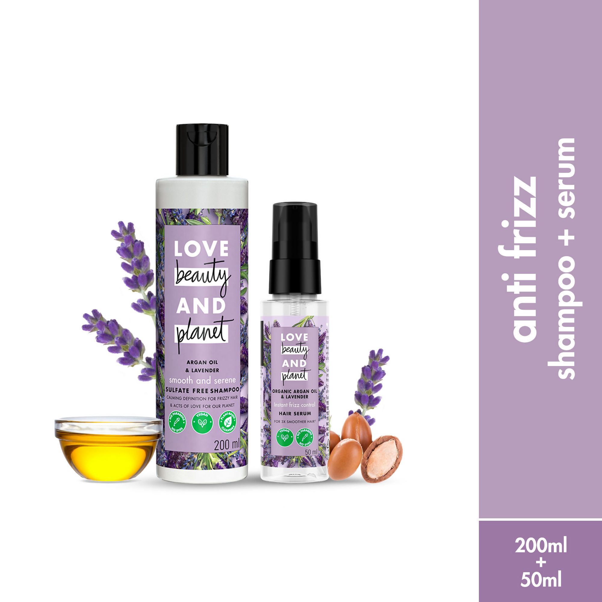 Love Beauty And Planet Argan Shampoo + Serum Combo | Grocsy