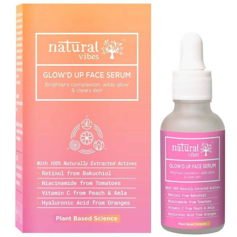 Natural Vibes Glow'd Up Face Serum | Grocsy