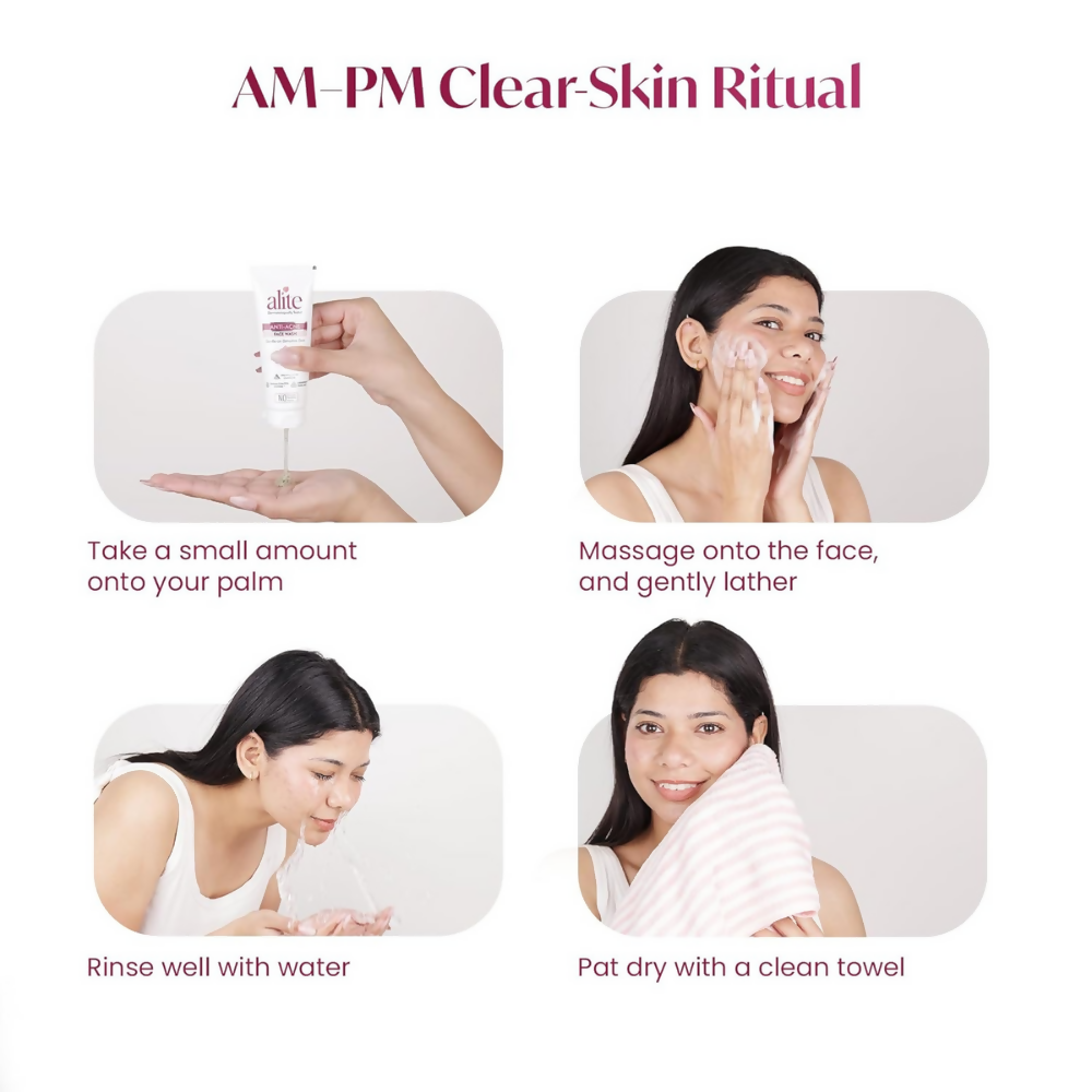 Alite Anti-Acne 5-in-1 Face Wash - Encapsulated Charcoal, Sebum Control Enzyme & Ceramides | Grocsy
