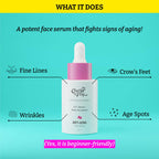 Chemist At Play Anti-Aging Face Serum For Dry, Mature Oily Skin, Reduces Wrinkles, Fine Lines, Age Spots | Grocsy