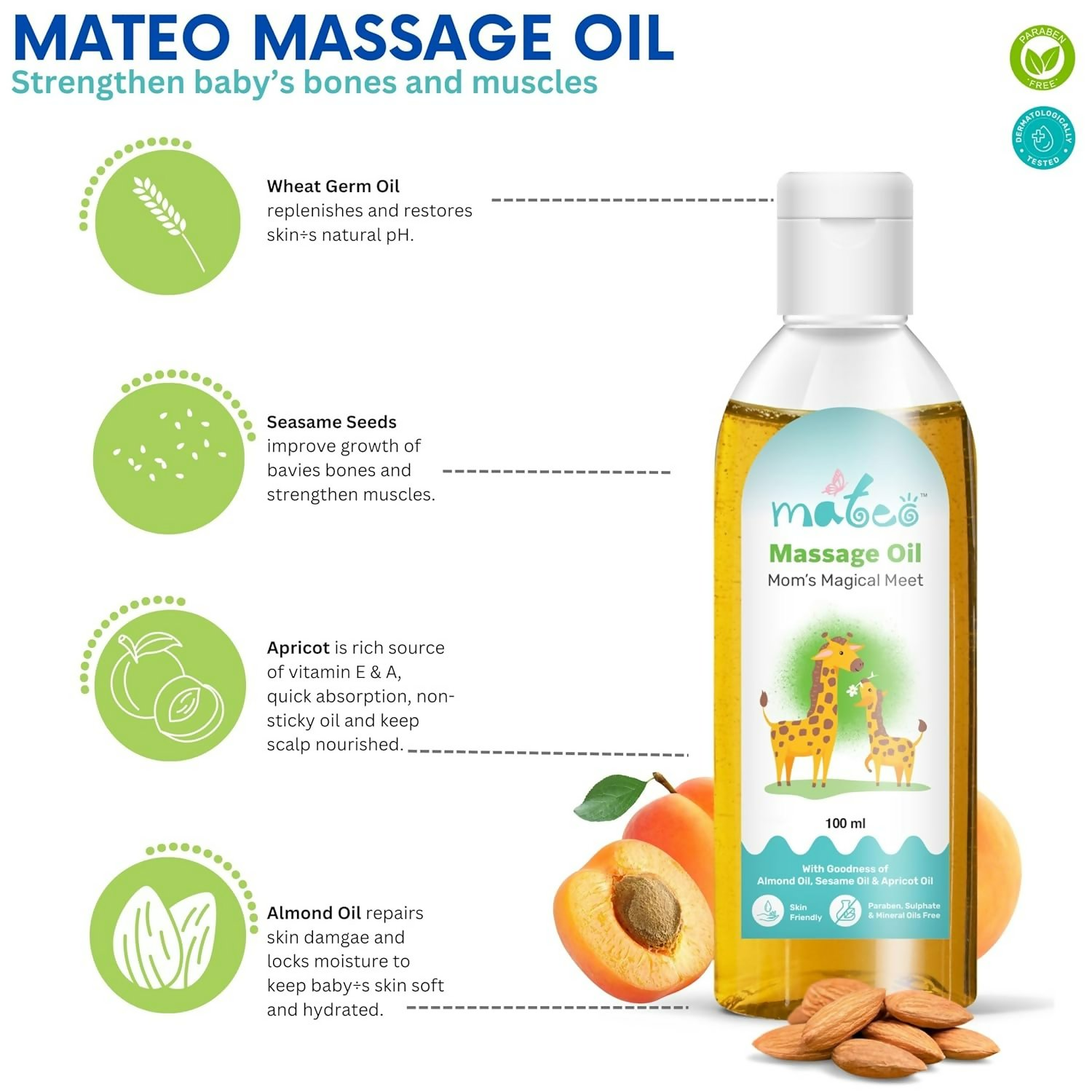 Mateo Baby Massage Oil Mom’s Magical Meet | Grocsy