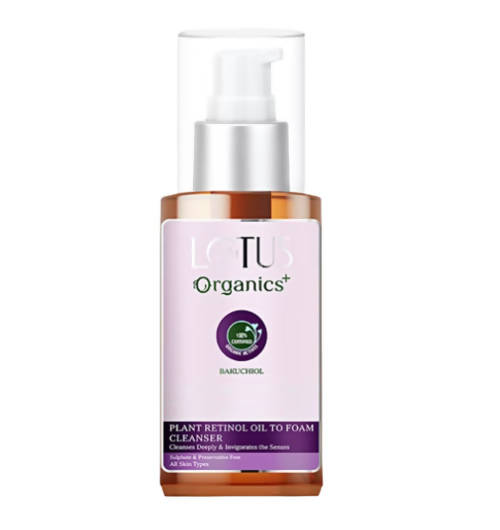 Lotus Organics+ Bakuchiol Plant Retinol Oil to Foam Cleanser | Grocsy