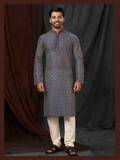 Joban Fashion Multicolor Art Silk Digital Print Kurta Pyjama | Grocsy
