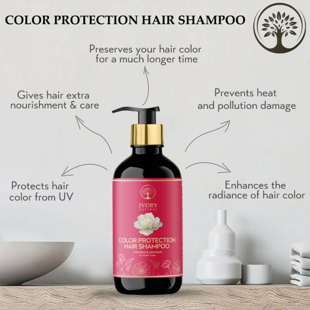 Ivory Natural Color Protection Hair Shampoo - Natural Solution For Coloured Hair | Grocsy