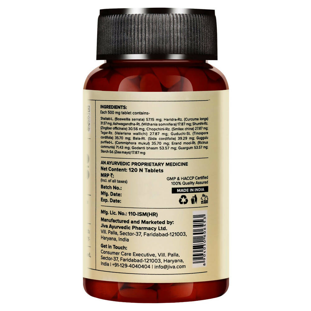 Jiva Ayurveda Pain Calm Tablets | Grocsy
